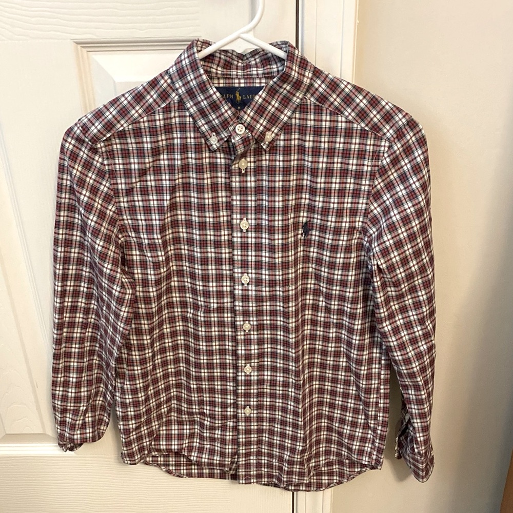 Ralph Lauren dress shirt Boys M 10/12
